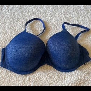 Victoria’s Secrets uplift semi demi blue bra